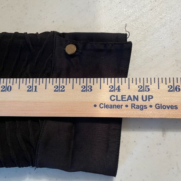 Chicos Womens Black Collar Button Up Long Sleeve Blouse Dress Shirt Stretch XXL - Picture 11 of 13